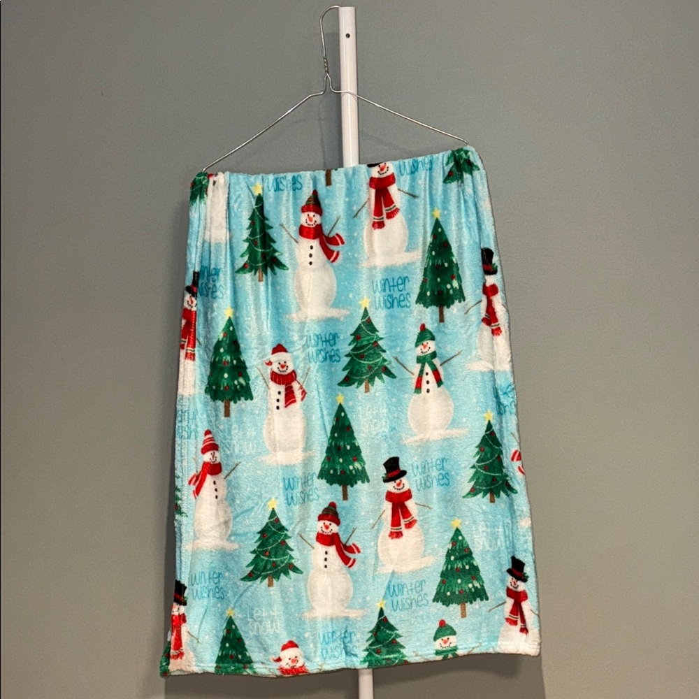 Winter Wonderland Snowman Blanket 50x60
